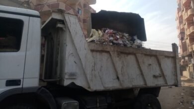 إزالة القمامة بمركز الفشن