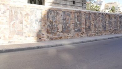 سور كلية فنون إسكندرية