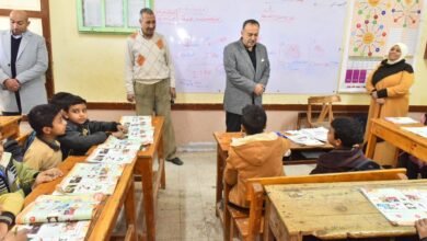 محافظ أسيوط يتفقد مدرسة علي بن أبي طالب