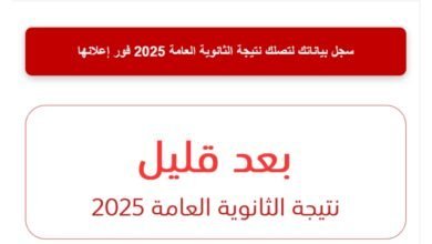 نتيجة الثانوية العامة 2025 بالاسم فقط نذاكر
